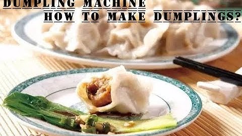 WITH THIS DUMPLING MACHINE ,YOU CAN EAT DELICIOUS DUMPLINGS