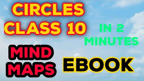 Circles class 10 // CBSE // NCERT solutions // Formula sheet