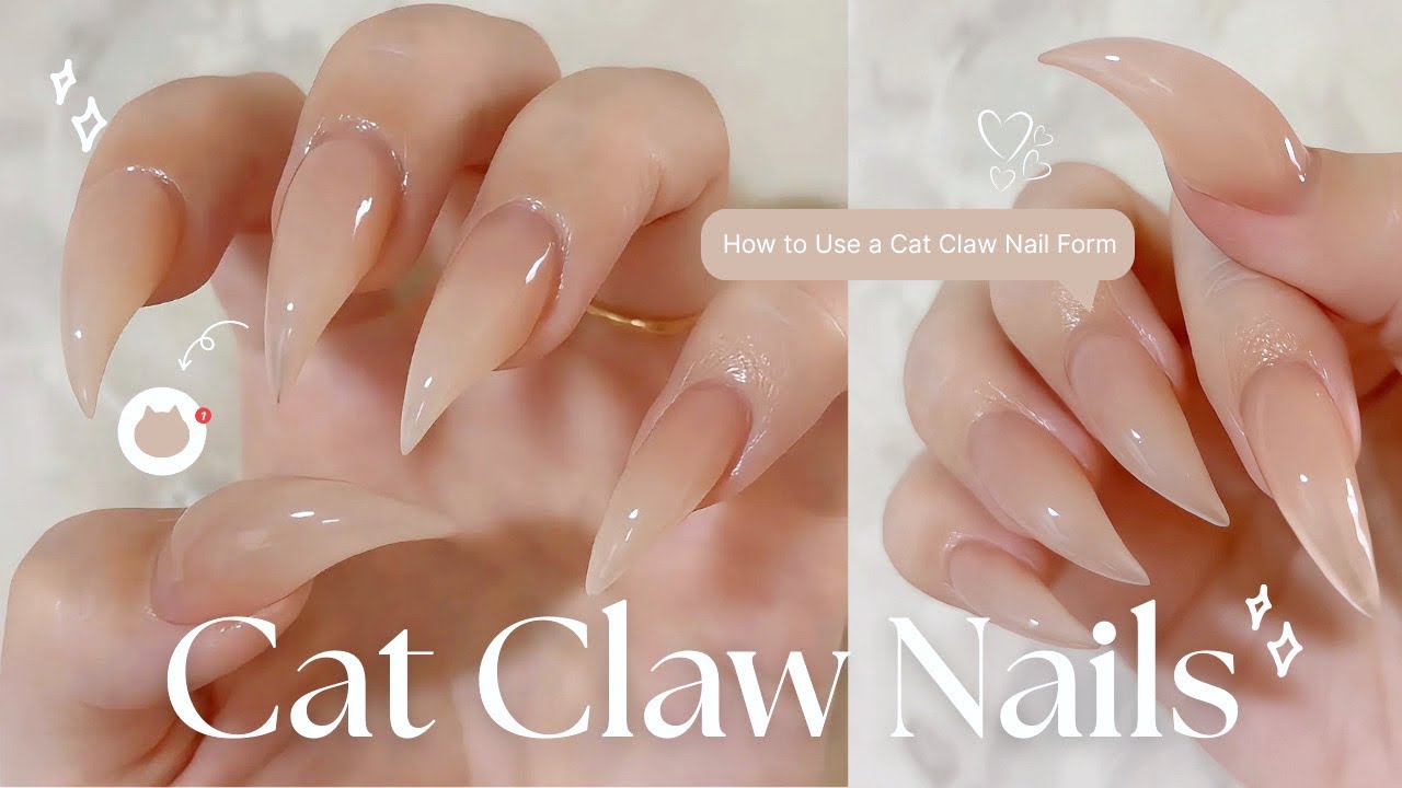 猫爪ネイルのやり方🐈‍⬛🐾ちゅるちゅるカラーがかわいい♡