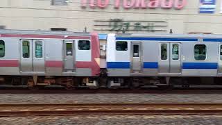 E531系K4??編成+K451編成 亀有通過