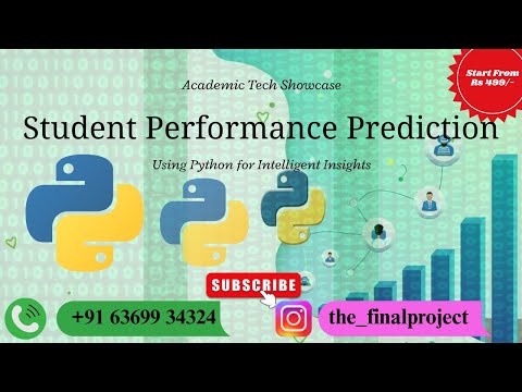 📘 Student Performance Prediction System Using Python |  Buying Details In Description