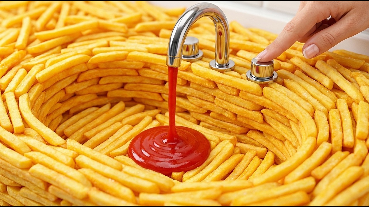 Which Sink Would YOU Wash Your Hands In? 🍫🍯🍊 AI ASMR