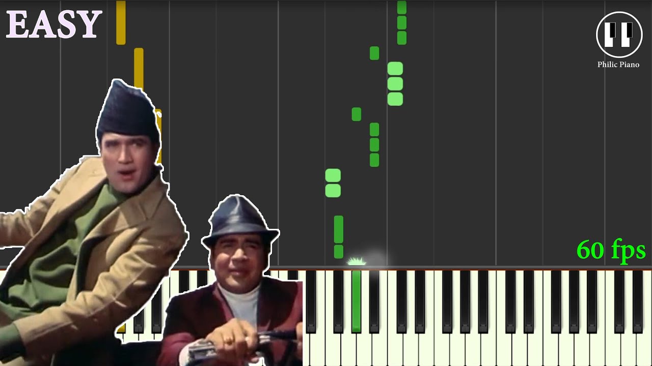 Mere Sapno Ki Raani Kab Aayegi tu - Aaradhana (1969) - EASY Piano Tutorial