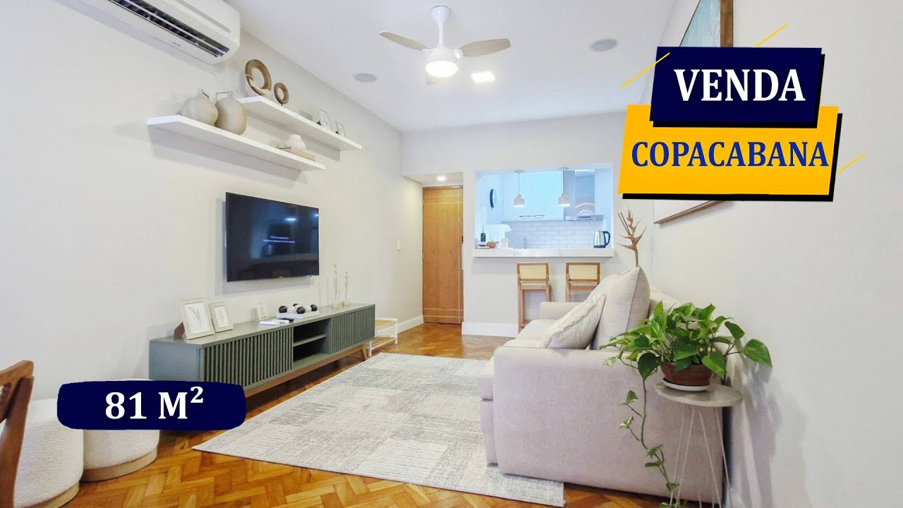 COPACABANA POSTO 4 81M² REFORMADÍSSIMO PREMIUM PORTEIRA FECHADA SALÃO 2 QUARTOS 2 BANHEIROS P.24H