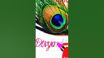 Divyanshi ❤️ name in cursive writing/ how to write in cursive writing/ comment your name ✍️👇