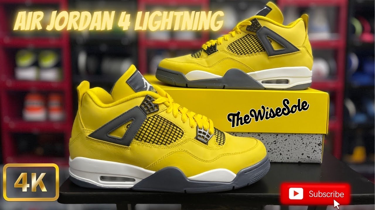 jordan 4 lightning retail