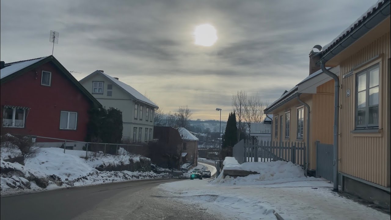 Peaceful Winter Road Trip | Natural Car Sounds ☀️❄️