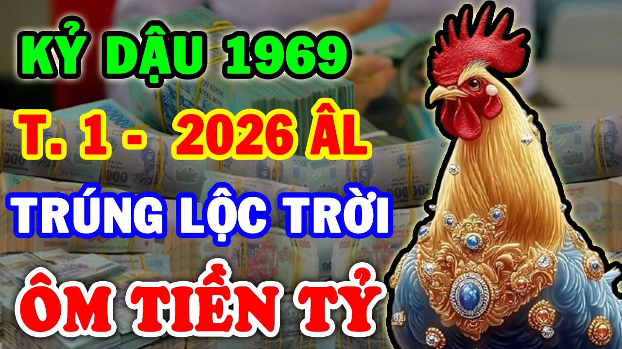 Bước Ngoặt Đại Vận Kỷ Dậu 1969 Hưởng Lộc Trời TRÚNG ĐẬM 2 Lần Tiền Tỷ Cầm Tay T.1 ÂL