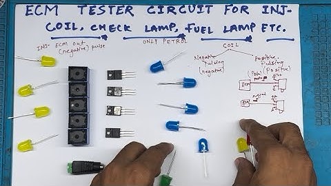 Part 6 petrol ecm testing relay instead of injector how to make ecu tester by Ozil (Relay led)