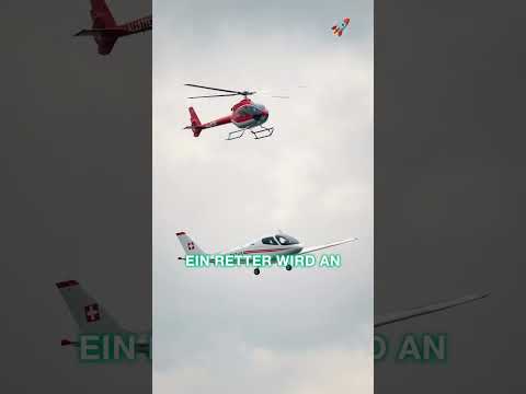 Die REGA rettete einen Mann, der an einem fliegenden Flugzeug hing — die wahre Geschichte