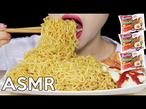 Video ASMR Indomie Mi Goreng Noodles *Big Bites* 인도미 미고랭 라면... - youtube