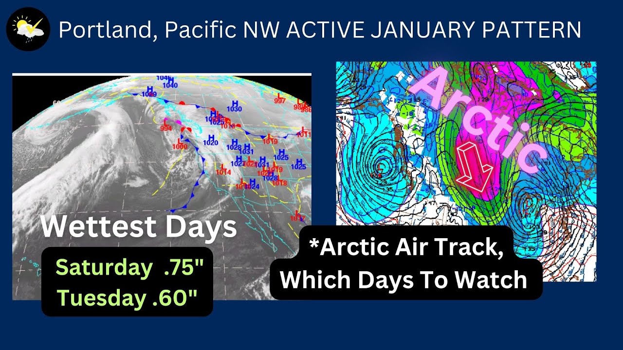 Portland, Pacific Northwest Arctic Air Track Next Week - YouTube