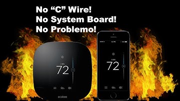 Ecobee 3 Lite Install on Ancient Furnace, without C wire or system board!