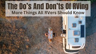 The Do's And Don'ts Of RVing That All RVers Must Know by RV Inspection And Care 3,283 views 4 months ago 10 minutes, 40 seconds