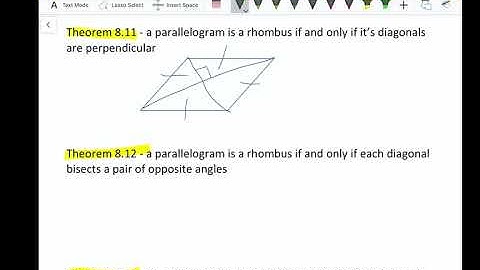 Geo 8.4 - rectangle, rhombus and square properties