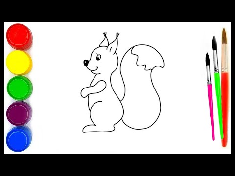 как нарисовать белку пошагово и легко | how to draw a squirrel step by step easy