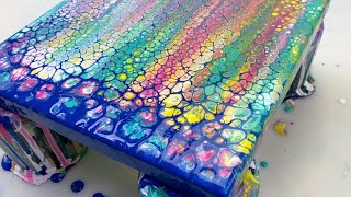 100. Experiment: Phthalo Blue Swipe + New Color Combo! Acrylic Swipe Tutorial screenshot 2