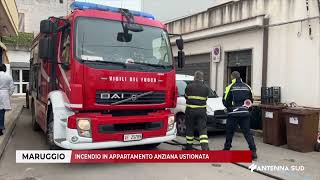 10 MARZO 2025    MARUGGIO TA   INCENDIO IN APPARTAMENTO ANZIANA USTIONATA