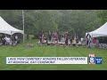 Memorial Day ceremony at Lake View Cemetery