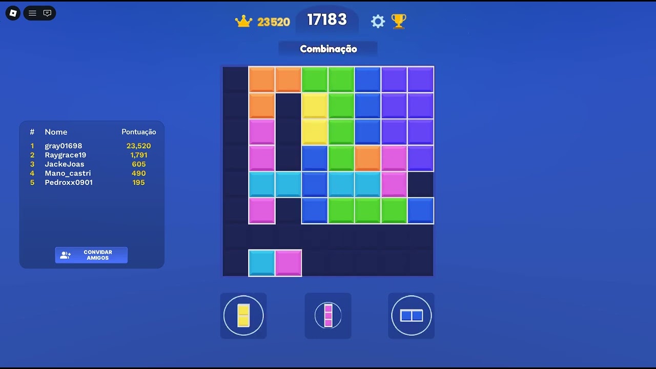 tentando passar meu record do block blast do roblox (PT 3)