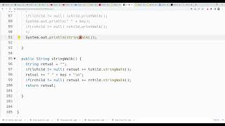 Binary search tree part 20: Generate a sorted arraylist representation of a binary search tree.