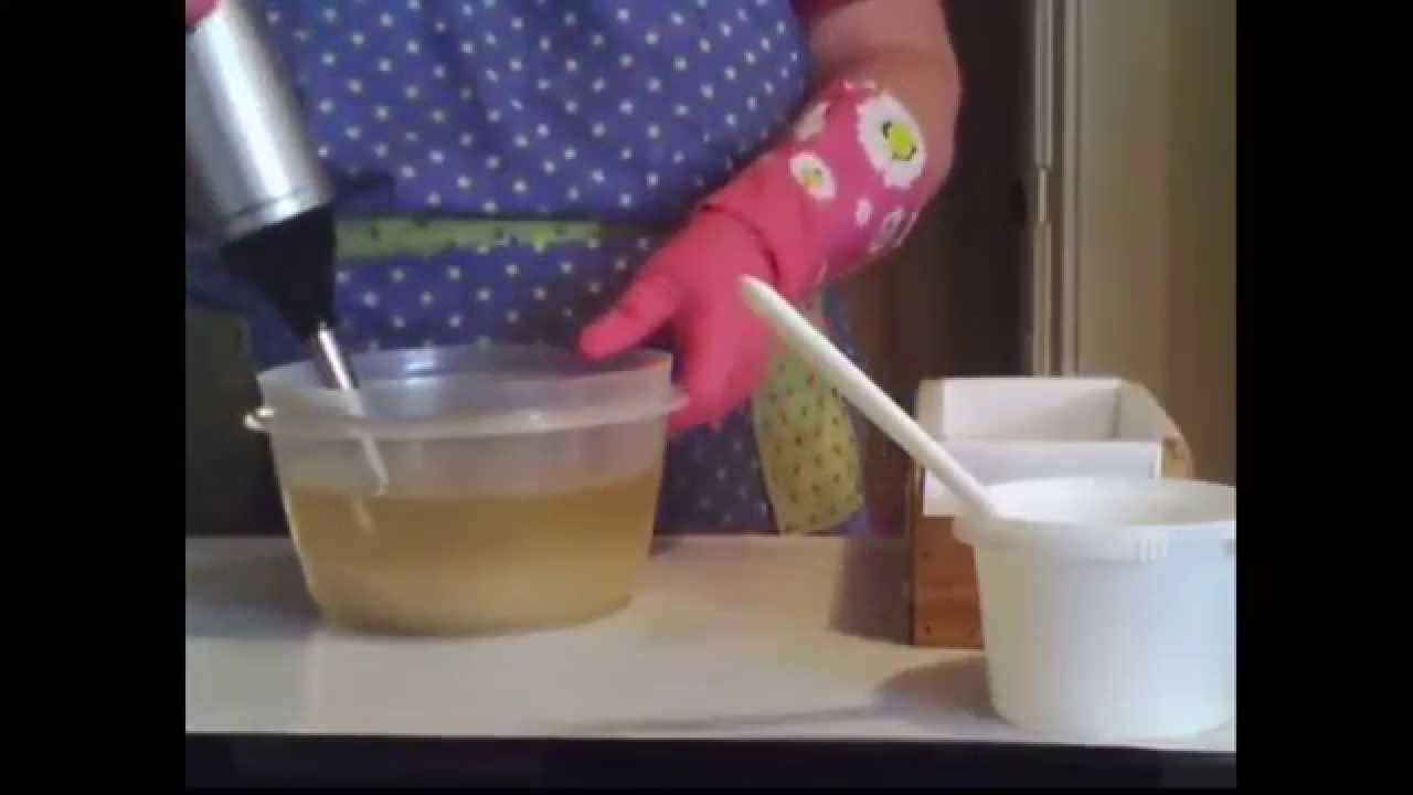Soaping A Hunters Soap - Cold Process Method - YouTube