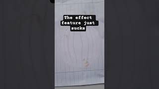 the effect feature just sucks #shortvideo #shorts #camera #effect