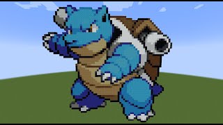 Minecraft Pixel Art Tutorial - Blastoise [Pokemon #09]
