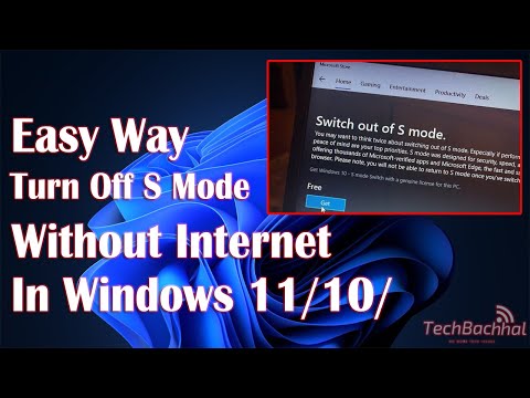 Turn Off S Mode Without Internet in Windows 11 / 10 - How To Disable s mode Offline 📶❌
