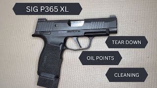 Sig 365 XL TEAR DOWN, CLEANING AND OIL POINTS!!!