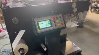 Label Folding Machine Automatic Adhesive Label Slitting Folding Machine for Boarding Pass Ticket