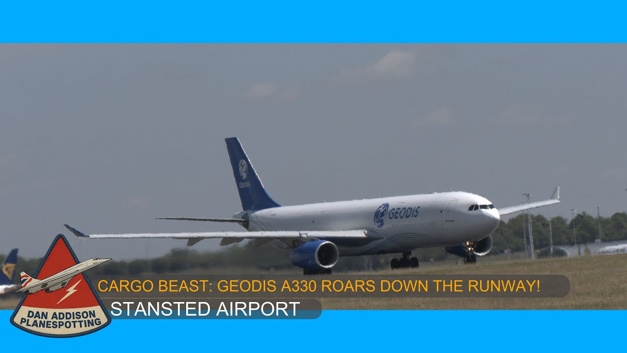 Cargo Beast: Geodis A330-434 P2F Roars Down the Runway! 🚚✈️