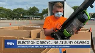 (Spectrum News CNY) Oswego Hosts Recycling Drive-Thru Event