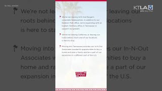 No, In-N-Out isn't leaving California, CEO says