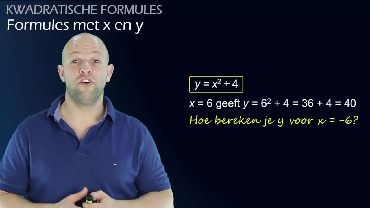 Kwadratische formules Formules met x en y (havo/vwo 1) WiskundeAcademie YouTube Kwadratische formules Formules met x en y (havo/vwo 1) WiskundeAcademie YouTube