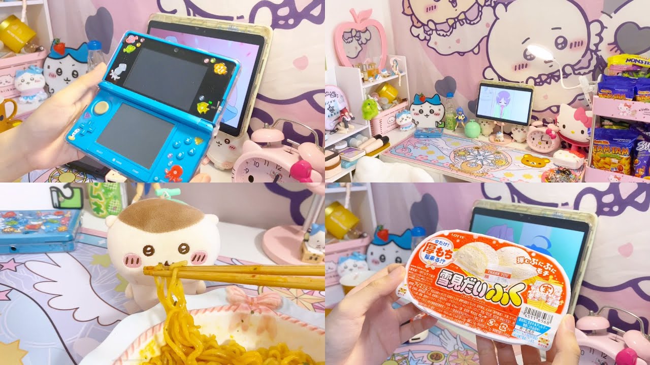 how i have fun as a 23-year-old homebody ☘️ desk tour, heisei retro, 3ds 🍡
