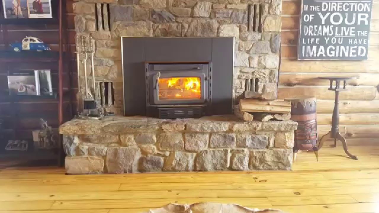 Heating a Cabin With Only a Wood Stove, Surviving The Cold - YouTube