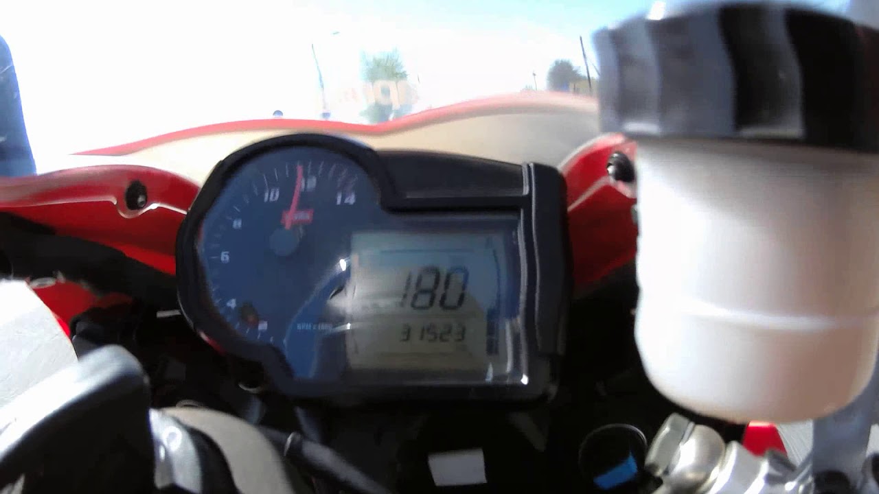 Aprilia RS 125   first try to 200kmh   vmax 183 kmh