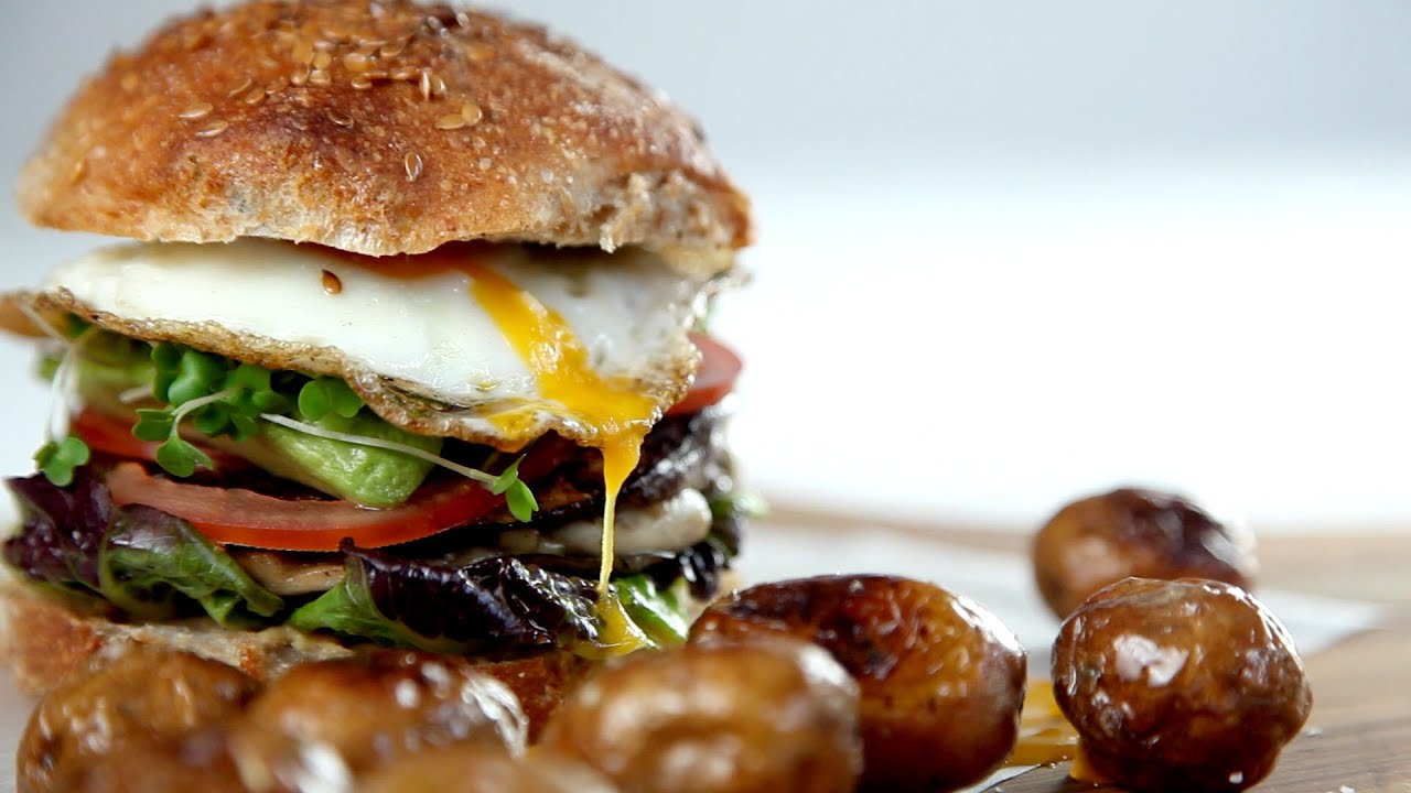 The Mediterranean breakfast burger