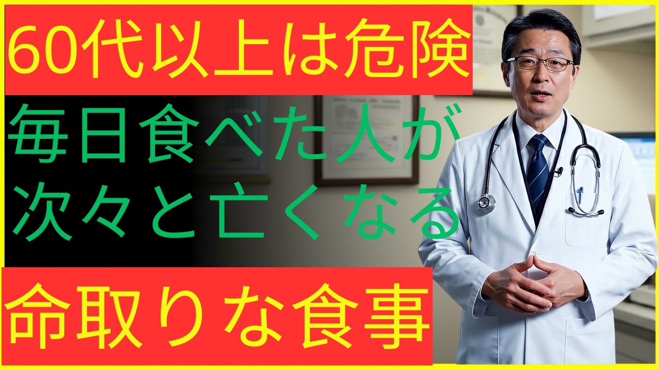 【医師が警告】60歳以上は今すぐ見直して！毎日食べると危険な寿命を削る食事5