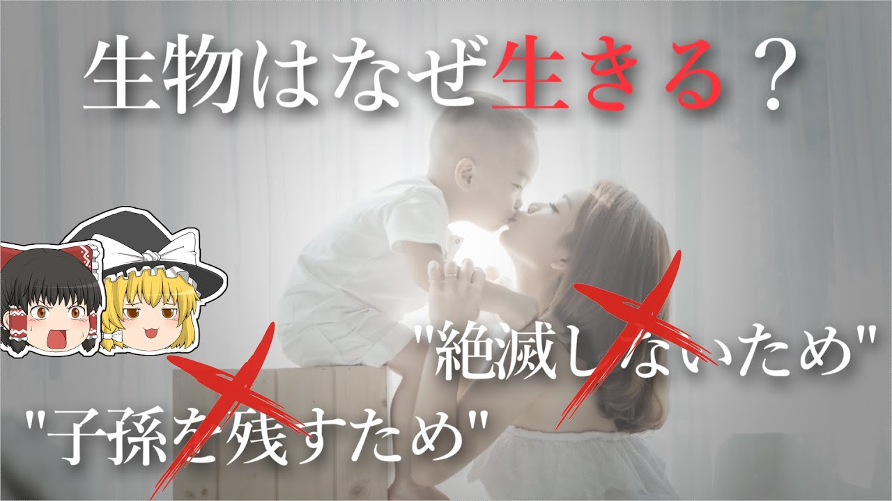 【ゆっくり解説】生物はなぜ生きる?なぜ子孫を残す? YouTube 【ゆっくり解説】生物はなぜ生きる?なぜ子孫を残す? YouTube