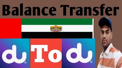How To Transfer Balance Du To Du/ Du Sim Card Balance Transfer / Dubai Sim/