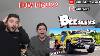 British Couple Reacts to Living with a 3 ton US pick-up in the UK!