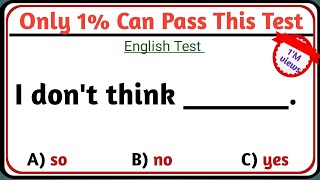 🌟 Mixed Grammar Test | Test Your English Skills