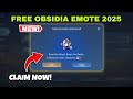HIDDEN EVENT! FREE OBSIDIA EMOTE MLBB 2025 | MOBILE LEGENDS BANG BANG