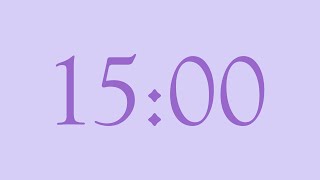 15-Minute Countdown Timer | Moonraker × Amethyst (Larger Digits)