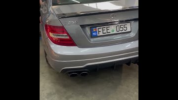 Custom Exhaust w204 c250 down pipe,resonators….