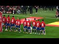 Himno España -  Italia Eliminatoria al mundial 2018 partido en el Santiago Bernabeu