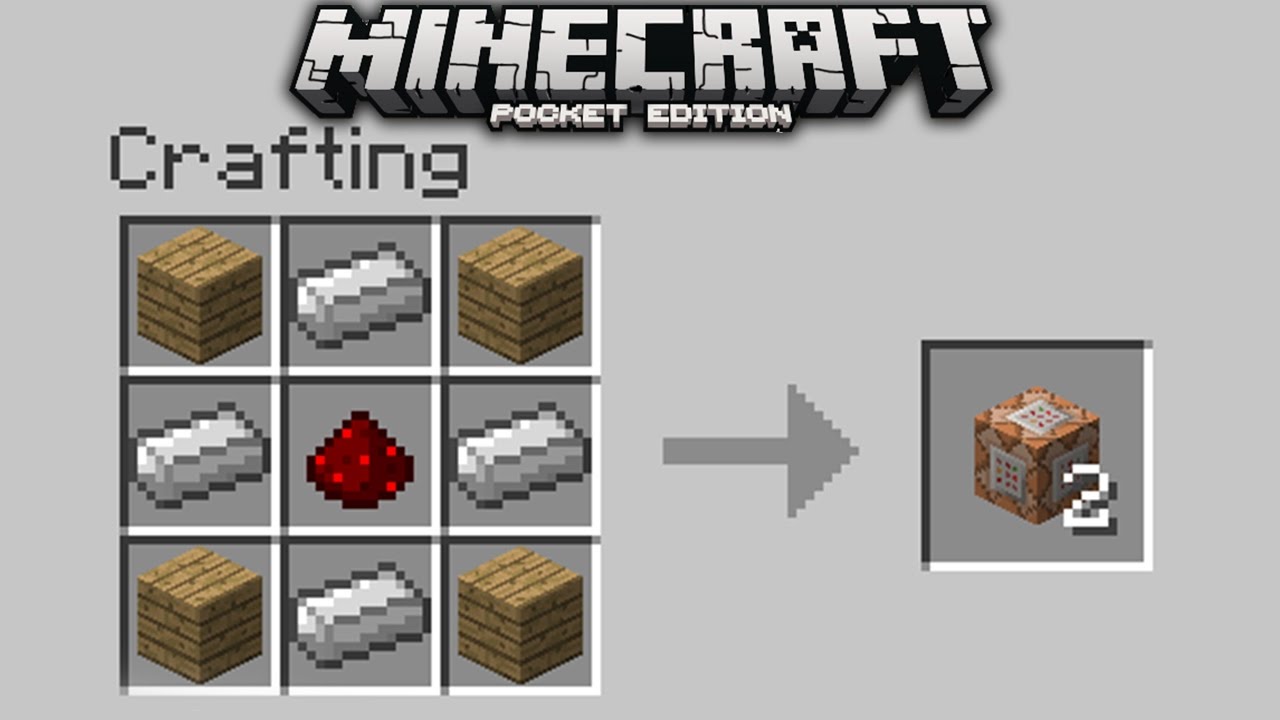 New Crafting Recipes In Minecraft Pe Custom Crafting Recipes Command Block Creation Youtube