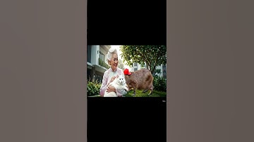 Bà và Capy | Capy dỗi bà tím mặt #funny #capybara #memes